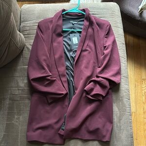 NWT FashionNova burgund maroon 3/4 length sleeve blazer ❤️‍🔥🖤